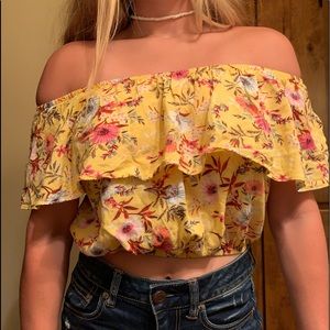 Floral crop top